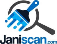 Janiscan logo in blues